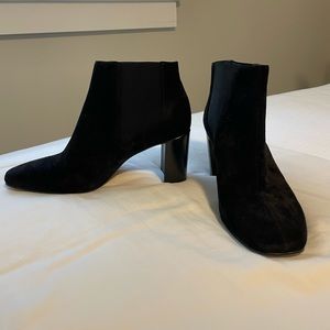 Rag & Bone Black Suede Ankle Booties.